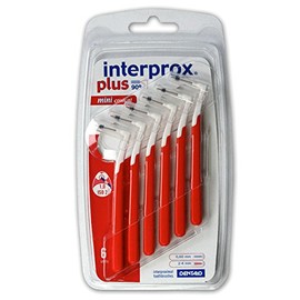3x Interprox plus Interdentalbürsten rot mini conical 6er Pack (3x 6er Pack)