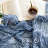 Fantastshop Dusty Blue Table Runner Cheesecloth 2 Pack 10FT Boho