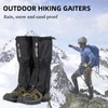 TATACLEA Snow Boot Gaiters,Leg Hiking Gaiters,Shoe Covers,Lightweight and Adjustable,Waterproof, Hiking,