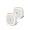YUNLEX 2 Pack Plug in Night Light with Motion Sensor