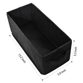 UENTIP CD Storage Boxes - Pack of 4 CD Case Storage - 13.2" x 5.9" x 5.3", Container holds 30 CDs in full jewel cases, 60 CDs in slim cases, and 165 discs in CD sleeves - Black (4pack-black)