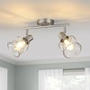WILON Industrial Track Lighting Kit, 2 Light Modern Track Lighting