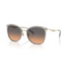 Coach 0HC7170 Light Gold/Dove 56 Sunglasses, LIGHT GOLD / DOVE,