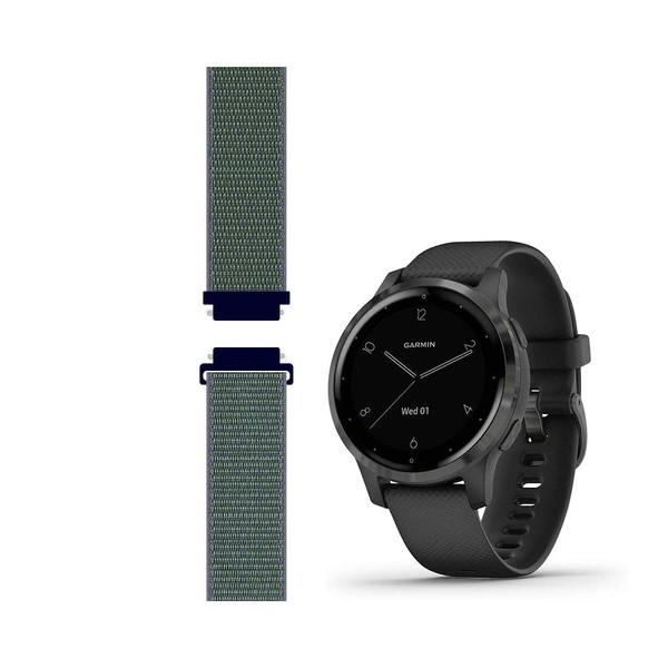 Leiou Sport Mesh Strap Compatible with vivoactive 4S/Venu 2S/3S Smartwatch