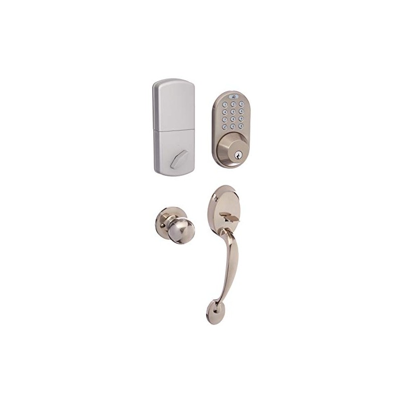MiLocks BTF-02SN Digital Deadbolt Door Lock and Passage Handle Set