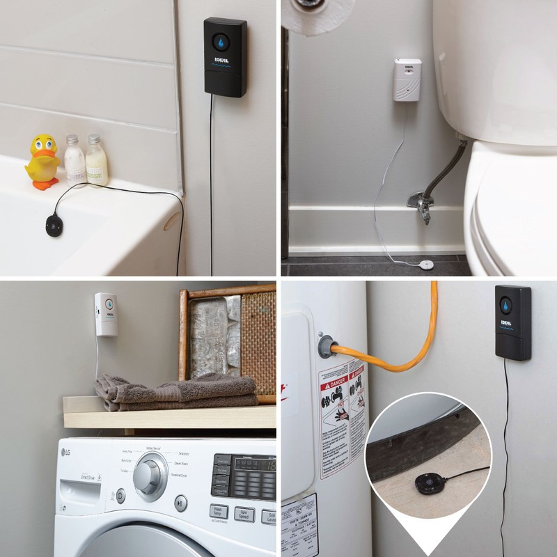 Ideal Security SK606 Flood Water and Overflow Alarm White