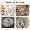 YOFAPA 9 Pcs Embroidery Hoops, Flexible Round Cross Stitch Hoops,