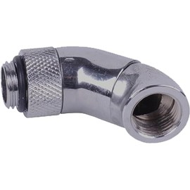 Alphacool 17059 Water Hose Connector Brass Nickel Silver 1 pc(s), 61g, 18.1mm, 18.1mm, 25mm, Blister Pack