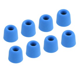 MECCANIXITY Replacement Foam Ear Tips Earbuds Bud 5.1-6mm Middle Size Earbuds Tips for Earphones Blue 8 Pcs