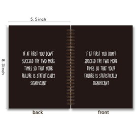 foedor Inspirational Quotes Black Spiral Notebook Journal,Inspirational Journal For Women,Motivational Gifts,Hardcover College Ruled Spiral Notebook 5.5×8.3 Spiral Bound Notebook