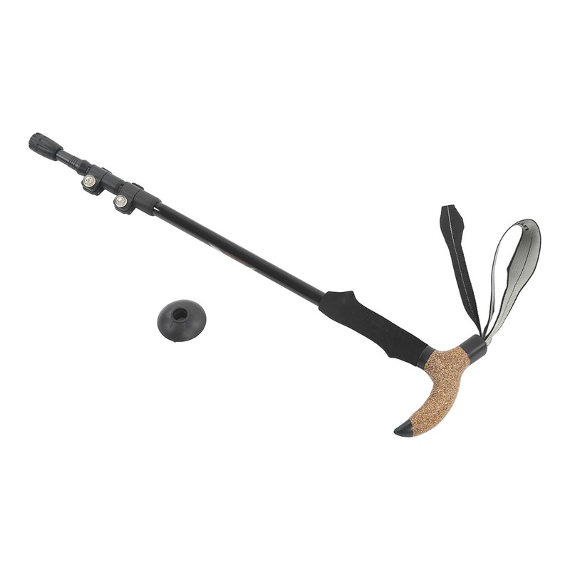 Hiker Hiking Pole Adjustable Telescopic Outdoor Walking Stick Elderly Non