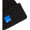 KARL LAGERFELD JEANS Women's Box Logo Beanie Hat, black