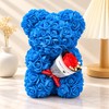 Rose Teddy Bear for Romantic Gifts – Artificial Rose Bouquet