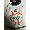 Christmas Shoppe Medium "Santa's Favorite Elf" dog shirt-new