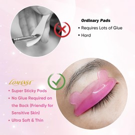 Lomansa Eyelash Lifting Glue and Bunting Lifting Pads (Pink)