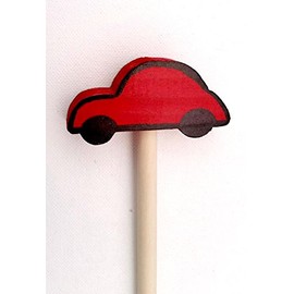 Wooden Pointer, AA-730CAR24-24" Made in USA w/3" CAR & red Rubber end Cap, Perfect for Smart Board Screen.