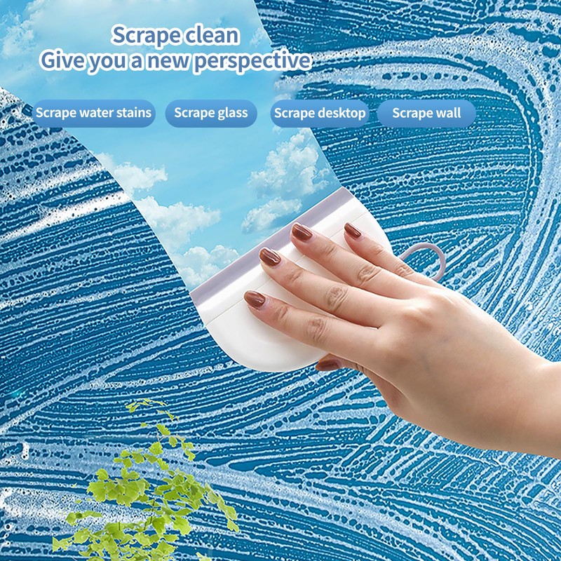 VZU 2PCS Shower Squeegee, Shower Scraper, Small Squeegee, Flexible Silicon