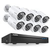 SANNCE 4K 8CH PoE Security System, 8CH 3MP Surveillance NVR