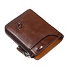 Mens RFID Blocking Leather Bifold Wallet Waterproof PU Leather with