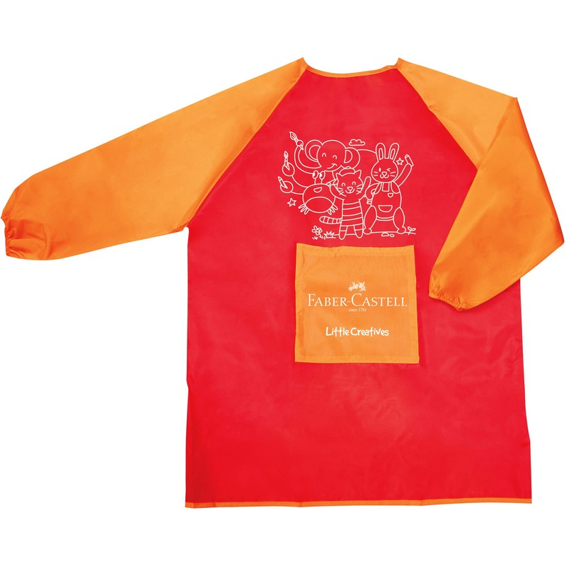Faber-Castell Little Creatives Waterproof Art Smock (37-010231) Red/Yellow