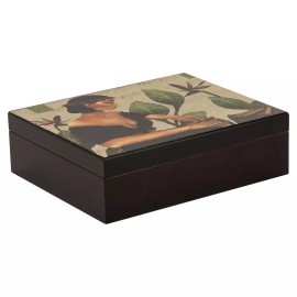 Humidor Supreme 20ct Cigar Humidor Wood Box, Cedar, Havana Beauties - Delight