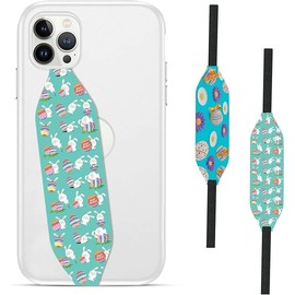 Switchbands Reversible Phone Grip Straps |Pack of 2 |Adjustable and Durable Phone Loops |Cell Phone Grips for Secure handling |Phone Grip Straps Compatible for Wireless Charging- Easter Basket