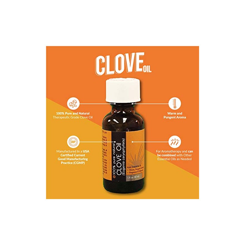 Humco 100% Pure Clove Essential Oil, 30ML