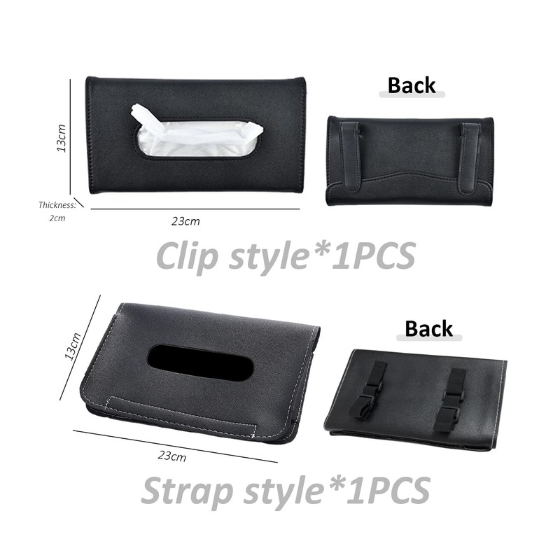 2 Pieces Of Car Tissue Box, Car Tissue Box Bracket,