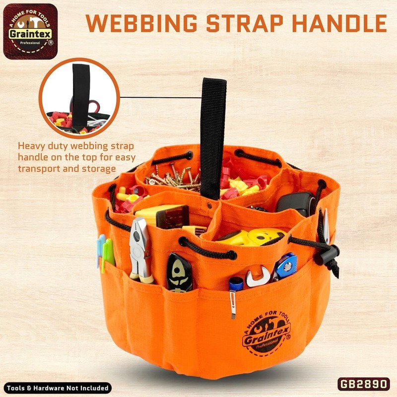 Graintex GB2890 - Bolsa de mano (18 bolsillos, cierre de