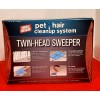 SIMPLE SOLUTION PET HAIR SWEEPER CLEAN UP SYSTEM TWIN-HEAD FOR