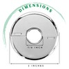 Retrofit Fire Sprinkler Escutcheon Cover Plate 1/2" IPS - Flat