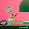 Ennotek Cute Animal Table Top Yellow Fan USB-C, Fun Office