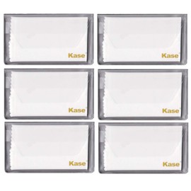 Kase 6 bolsas de microfibra para cartera/monedero/bolsillo, paño de limpieza para lente 170 mm x 120 mm, sin pelusa, lavable a máquina/reutilizable
