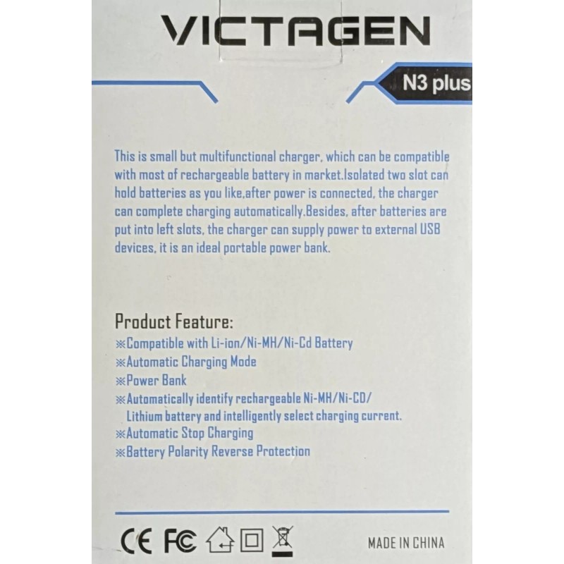 VICTAGEN Intelligent Battery Charger N3 Plus