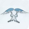 Amavoler Chrome Motorcycle Rearview Side Mirrors For Sportster XL 883