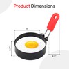 Egg Ring 4-Pack Stainless Steel Egg Rings with Anti-Scald Folding
