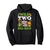 Wild Two Big Brother Zoo Birthday Safari Jungle Animals Pullover