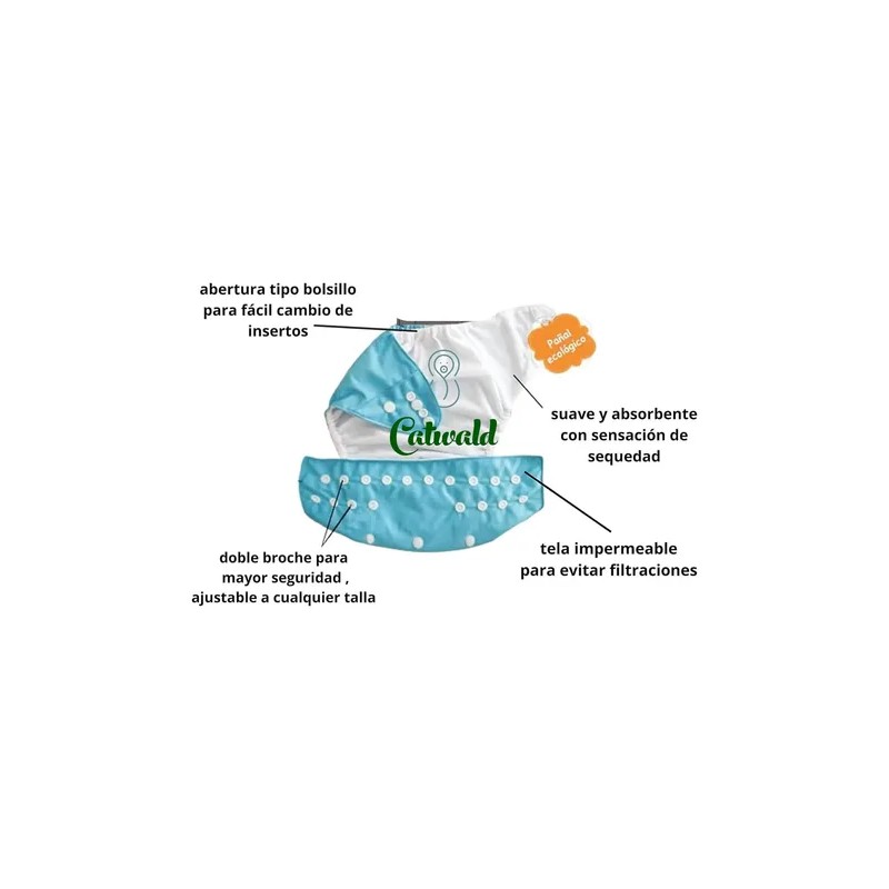 Pañal Reutilizable Ecológico Multietapa 1 Und