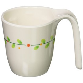 Shinano Chemical Industry 971820 Melamine Tableware, Leafy UD Mug, Large