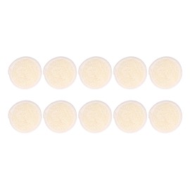10pcs Loofah Facial Exfoliating Pads Round Shaped Reusable Gentle Scrubbing Makeup Remover Face Washing Pads Set