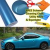 Premium Satin Matte Chrome Metallic Vinyl Film Wrap Sticker Air