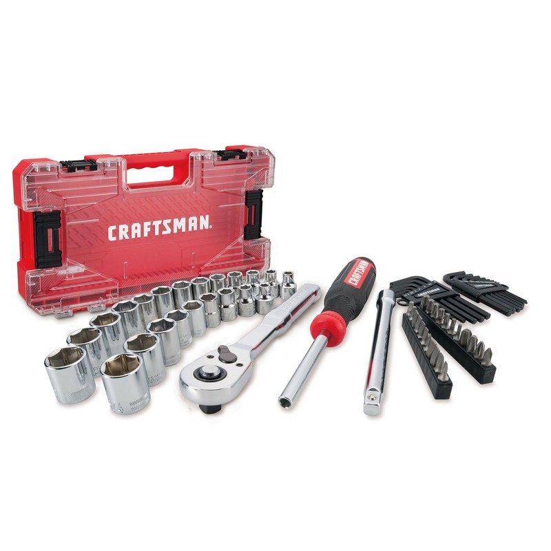 CRAFTSMAN VERSASTACK 63 Piece Mechanics Tool Set with Hard Case,