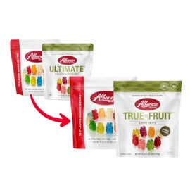 Albanese World's Best Family Share Pack, 12 Flavor Gummi Bears & True to Fruit Exotic Fruits Gummies, 36oz & 25oz Bags of Candy, Soft and Chewy Snacks
