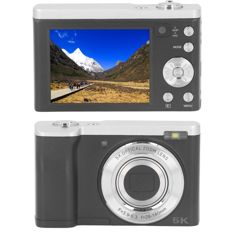 44MP Digital Camera 2.8in IPS Touch Screen 5K Dual Lens