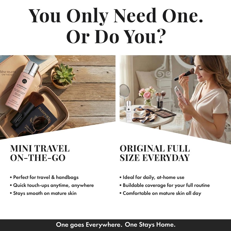 Jerome Alexander MagicMinerals AirBrush Foundation, Spray Makeup with Skincare Active