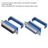 sourcing map 5Pairs D-SUB DB25 25 Pin IDC Crimp Connector