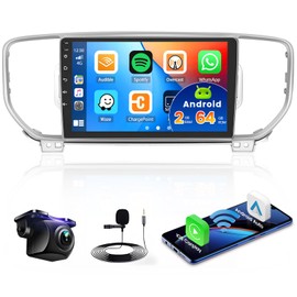 Android 13 Stereo for Kia Sportage KX5 2016-2018 with Wireless Apple CarPlay Android Auto, 9 Inch Touchscreen GPS Navi System with WiFi RDS BT SWC Backup Camera Mirror Link