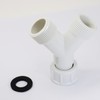 Plastic Appliance Inlet BSP Hose Y-Piece Splitter Connector, 3/4 inch
