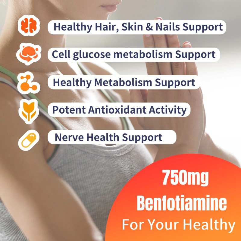NuvitaGarden Benfotiamine 750mg Per Serving, 240 Vegetarian Capsules, 3rd Party