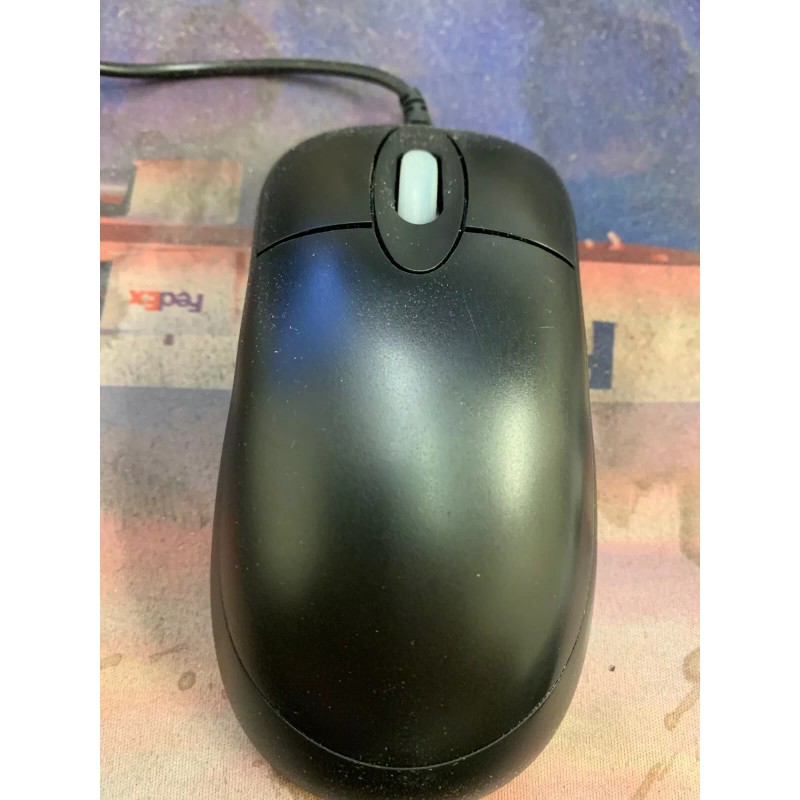 Unbranded Optical Wheel Mouse Cord w/ USB Connection - Black